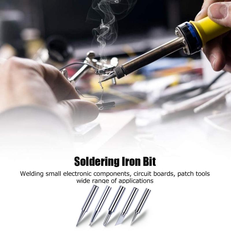 5 buc I + B + K + 2.4D + 3C Fier de lipit cupru pur 900M Set cap de fier de lipit în interiorul fierbinte de cupru fără vârf de fier de lipit electric