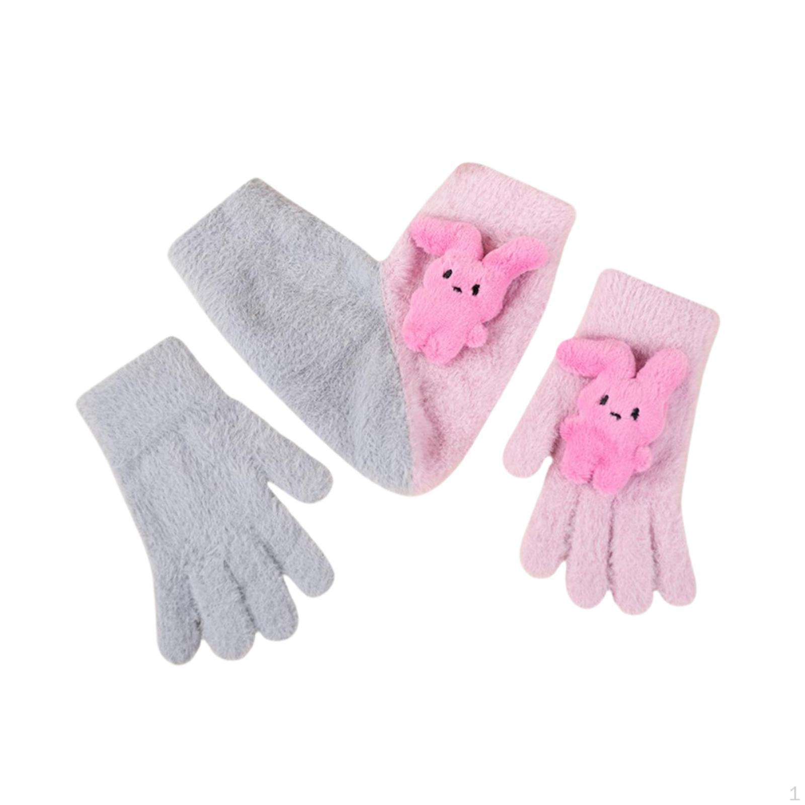 Пара держится за руки Варежки Уникальные Теплые Варежки-краги на всю руку для подарка Pink Gray
