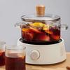1.6L High Borosilicate Striped Heat Resistant Glass Pot Double Handle Milk Noodle Pan Gas & Electric Stove Mulled Wine Soup