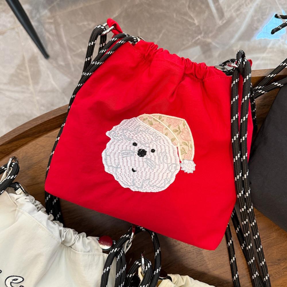 Tote Bag Embroidery Handbag Korean Style Nylon Crossbody Bag Shoulder Bags  Women Style 2