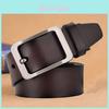 Mens Leather Belt Business Style With Alloy Pin Buckle For Casual And Formal Wear