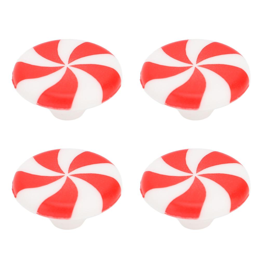 12 stk Skapknott Dekor Silikon Godteri Dekorasjon Trekkhåndtak Knott for Høytid