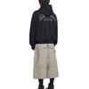 Painted Double Knee Shorts   Washed Beige