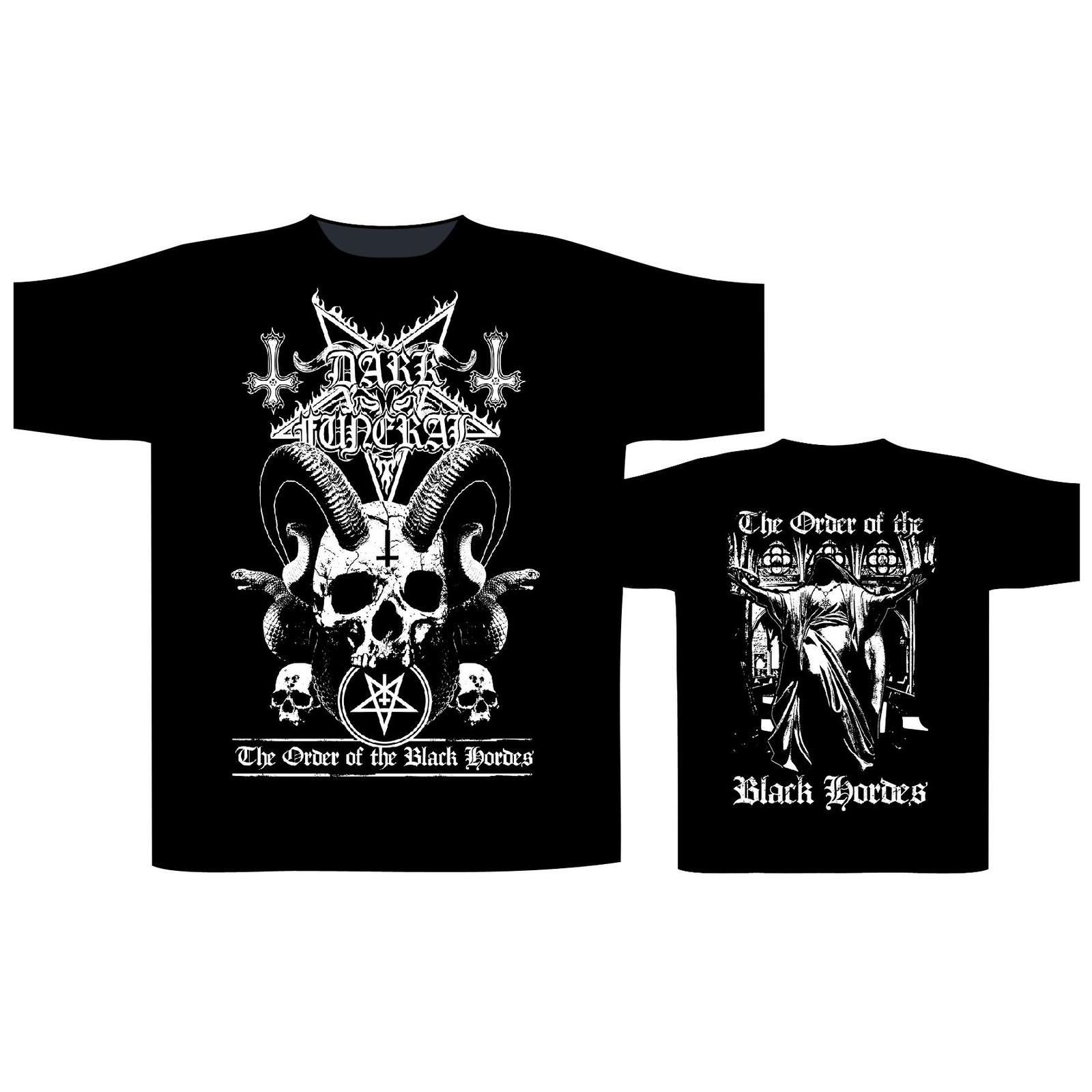 Dark Funeral Unisex T-Shirt: Order Of The Black Hordes Large / Black 2XL