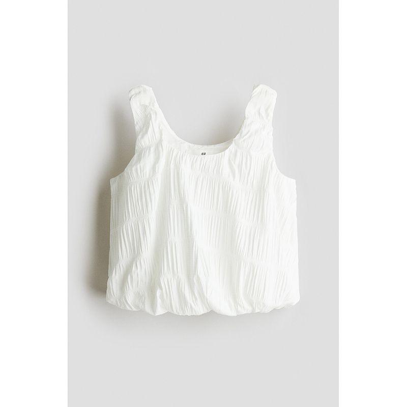 

HM Children s Clothing Girl Suspenders Fall 2025 New Arrival Seersucker Tops 1286077