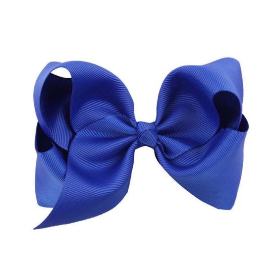 Lovely Baby Toddler Girl Little Princess Big Bow Grosgrain Ribbon Hair Clip Gift