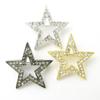 GEM plus Star Brooch Lapel Pin KS41002 Black (Metallic Color)