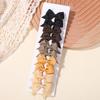 10Pcs/set Cute Solid Bows Baby Hair Clips Candy Color for Girls Princess Hairpins Barrettes Kids  Grosgrain Hair Accessories