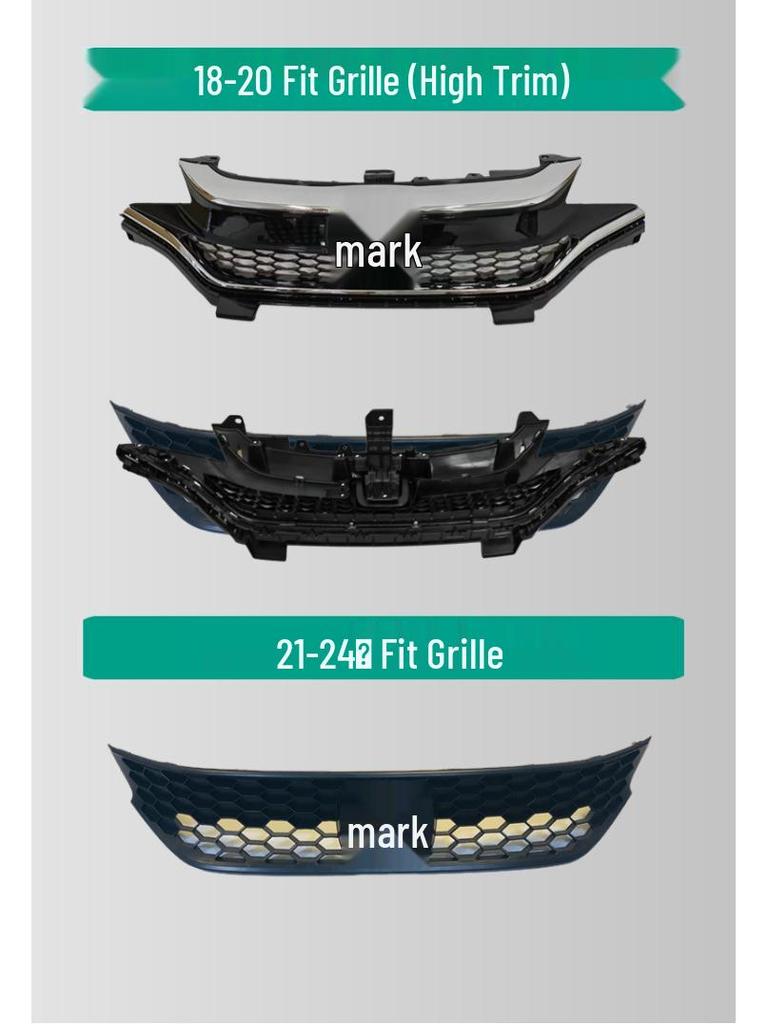 Compatible Grille Accessories for Honda Fit Models 2014-2024 (OE 71201-TZR-H01)