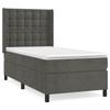 3132892 vidaXL Divan-lit Et Matelas Gris Foncé 90x190 Cm Velours