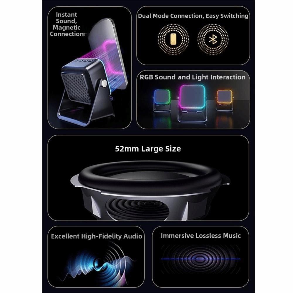Auto-induction Bluetooth Speaker Phone Stand Portable Portable Phone Holder  Movie Watching