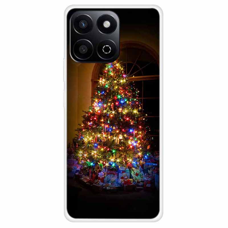 TPU Phone Case For Honor Play 60 Plus 5G/200 Smart 5G/Play 9T/X7c 4G Festive Christmas Pattern Protective Cover