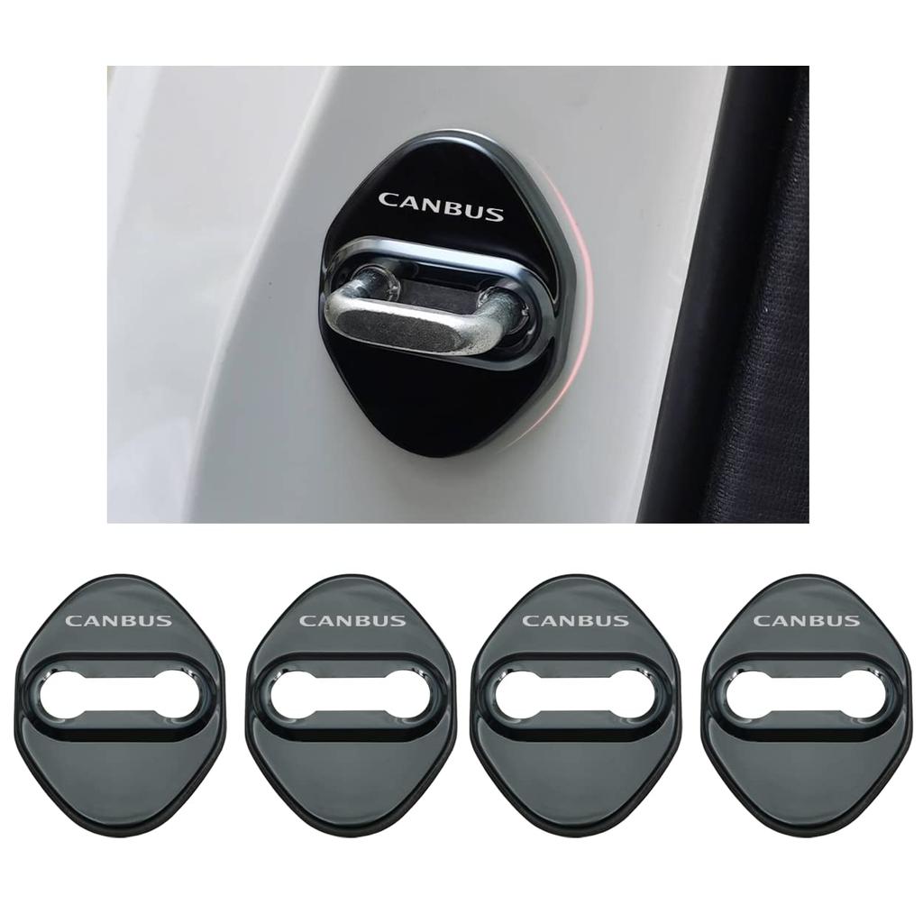 Haoshilianfa Door Striker Covers for Daihatsu New Move Canbus LA850 2022 Stainless Steel Door Lock Easy Set of 4 (LA850S, LA860S, Series) (July