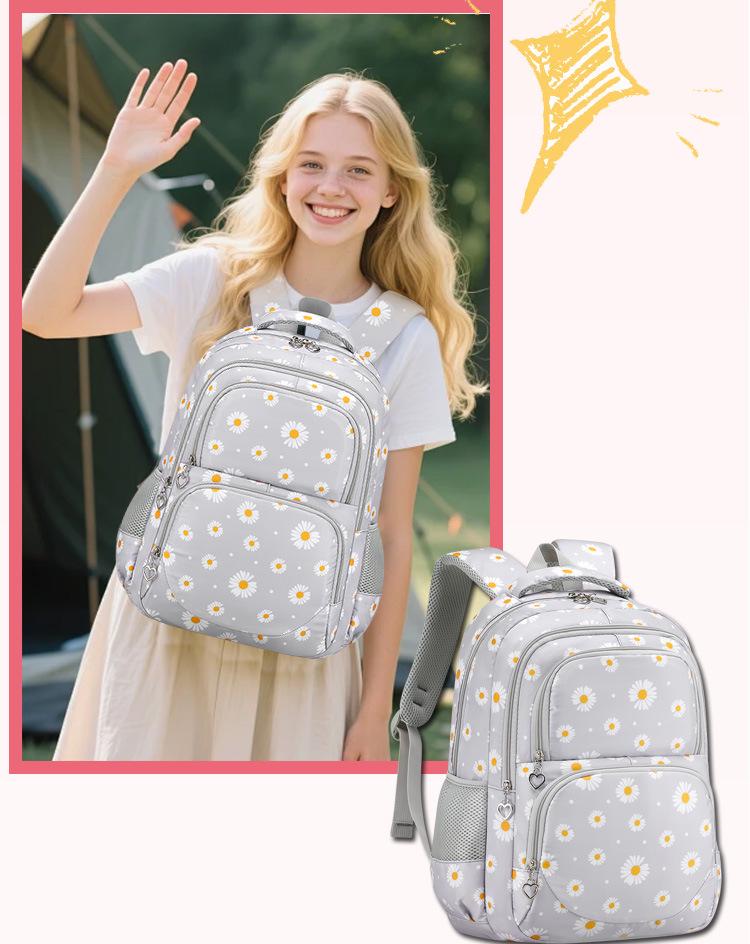 2025 Bestseller Stor Kapacitet Vattentålig Margerot Ryggsäck Set för Grundskoleelever
