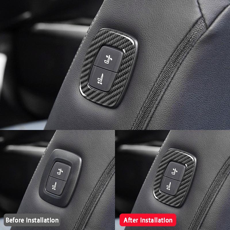 Carbon Fiber Interior Sticker Center Console Steering Wheel Inner Door Handle Car Accessories For Toyota 8th Generation