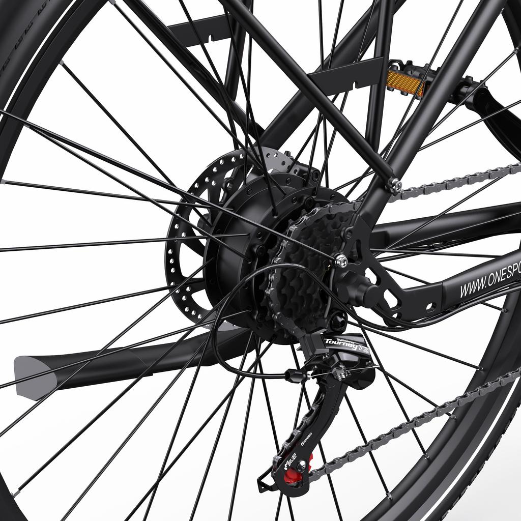 ONESPORT OT12 36V 250W Electric Bike for Adults, 700C City E-Bike, 40-65km Range, Shimano 7-Speed