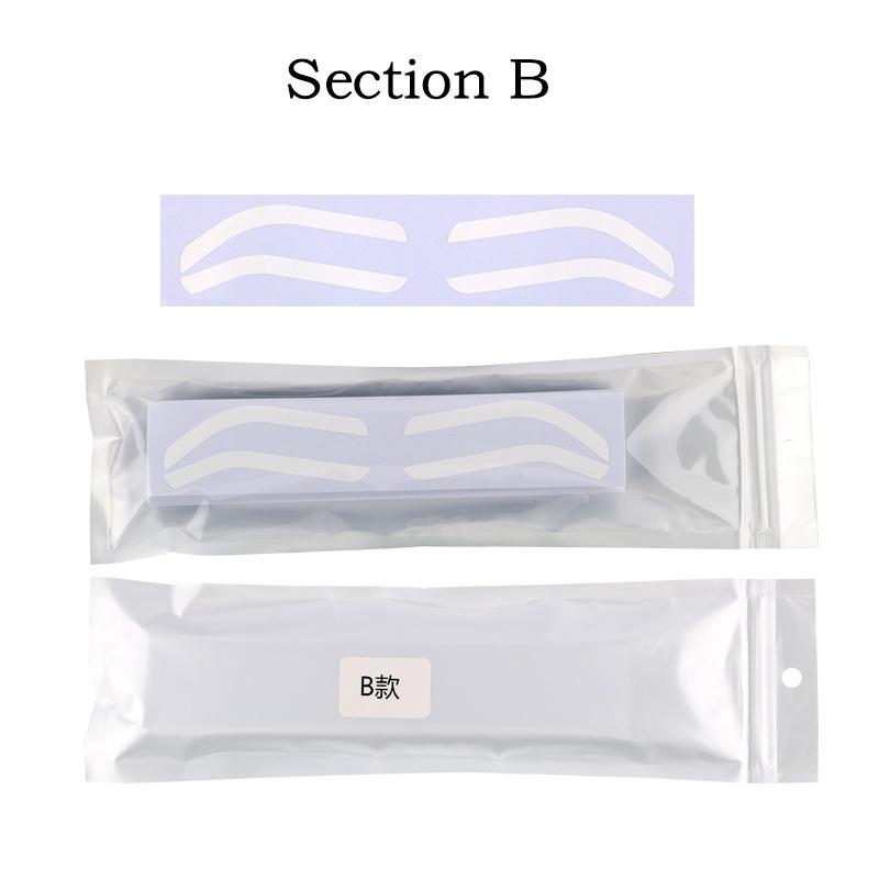 Disposable Eyebrow Design Stencil Eyebrow Tint Airbrush Auxiliary Sticker For Brows Shaping With Single Eyebrowstype Option