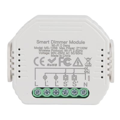 Smart Dimmer Switch Module 2 Way Dimming APP Control Switch Concealed Mount 90‑250V