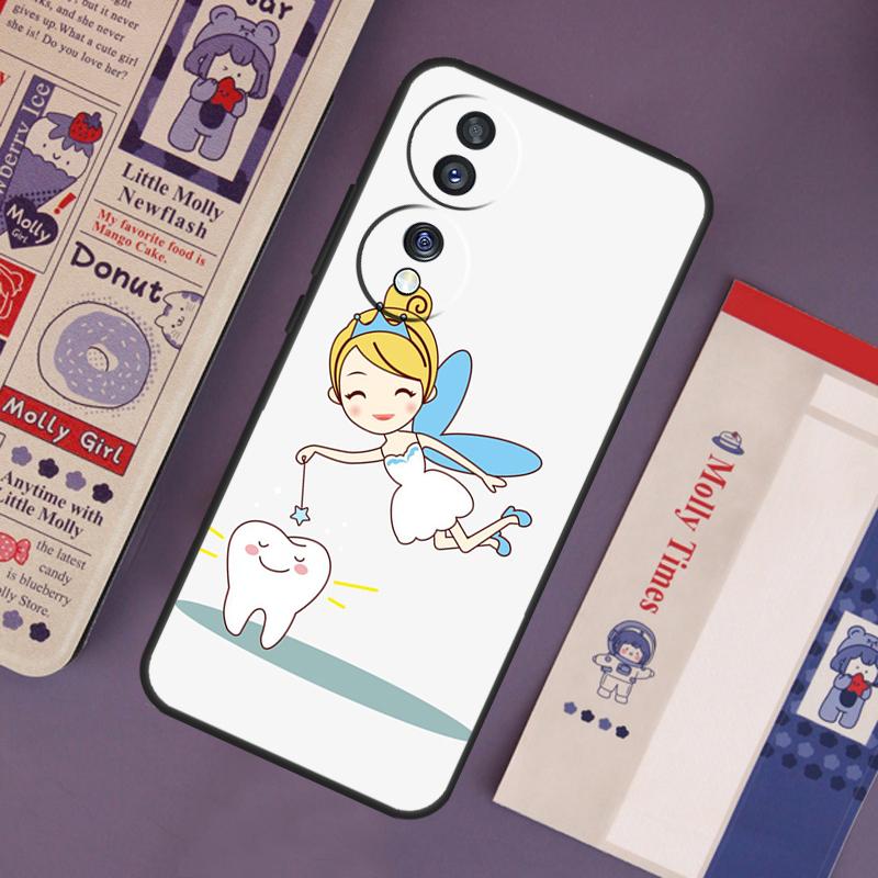 Cartoon Dentist Dental Teeth Case For Honor Magic 7 Lite 5 6 Pro Honor 200 Pro 50 70 90 X9b X9a X8b X8a X8 X9 X9c Cover