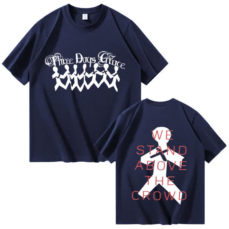 Alternative Metal THREE DAYS GRACE New Album Poster Graphic Print Tees Unisex Unisex Fashion Summer Cotton Oversized Casual Tshirts