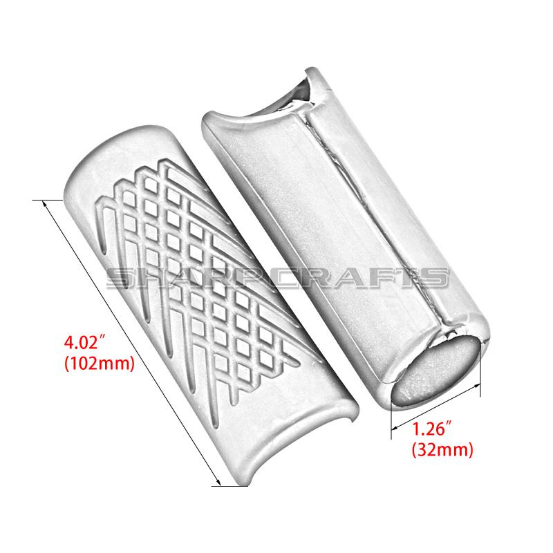 Motorcycle 32mm 1-1/4" Engine Guard Bar Rubber Pegs For Harley Softail Sportster Road King Touring Honda Yamaha Suzuki Kawasaki