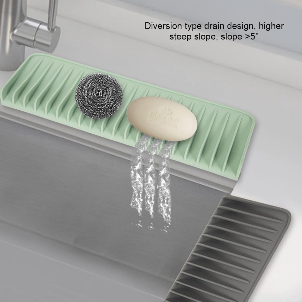 Silicone Flow Guide Drain Pad Slope Drain Pad Simple Bowl and Dish Drying Filter Pad Thermal Insulation Pad