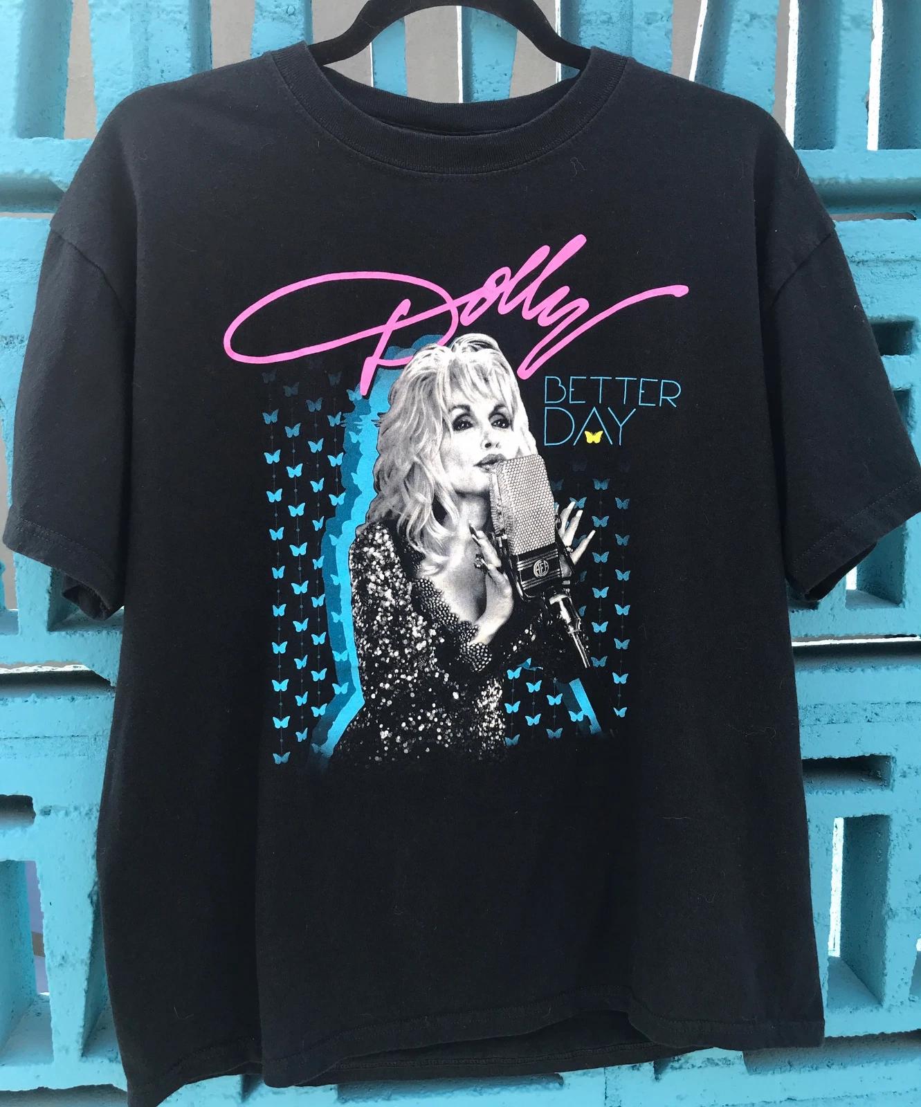 Dolly Parton Better Day 2011 Tour Concert Short Sleeve Black All Size Shirt FA93 S