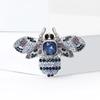 Fashion Rhinestone Bee Brooches for Women Unisex Insect Pins Keychain Event Party New Year Gifts Jewelry Decoration Accessories