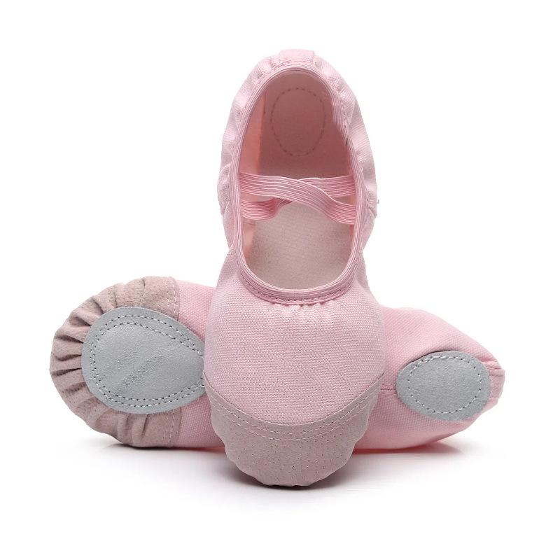 Женские мягкие туфли для танцев и йоги телесного цвета - Балетные туфли для тренировок, формирующие фигуру,  Кошачья лапа  27