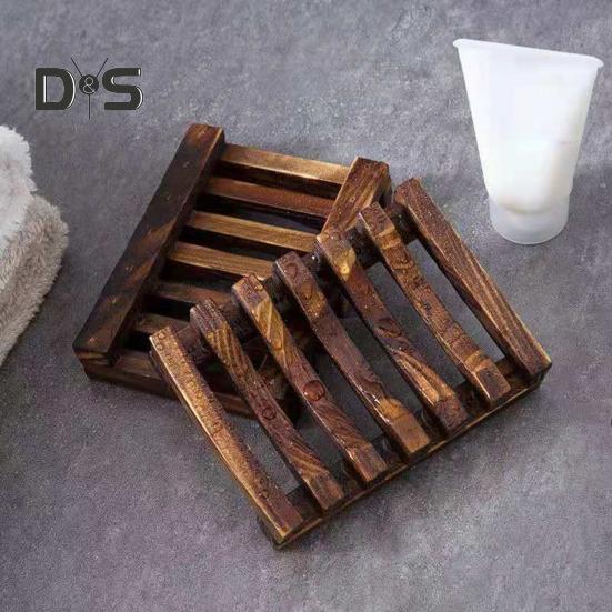 Soap Box Holder High Durability Not Easily Deformed Easy To Clean Bamboo Case Tray Decorative Wooden Soap Drain Holder