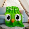 Coperta Personalizzata con Nome - Design Stampa Duolingo, Coperta per Divano, Letto, Viaggio, Campeggio - Morbida e Calda, Ottimo Regalo