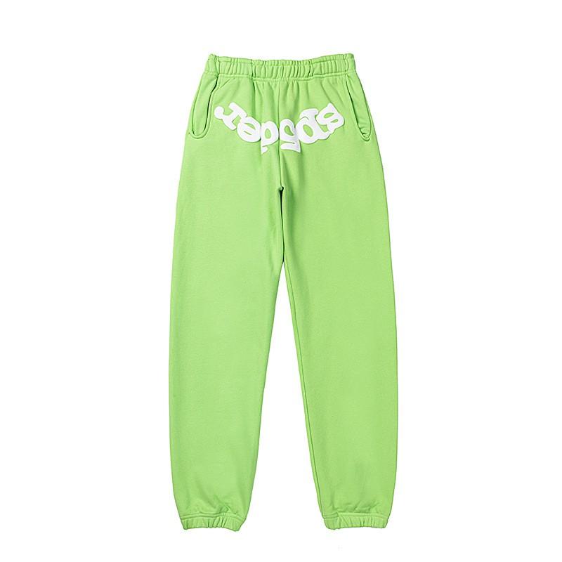 24 Street Spider Web 555 3D Puff Sweatshirt Pants Set Unisex High Casual Sporty