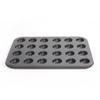 Non Stick 24 Hole Mini Cup Baking Pan Carbon Steel Pudding Cake Mold Household Baking Utensils Black