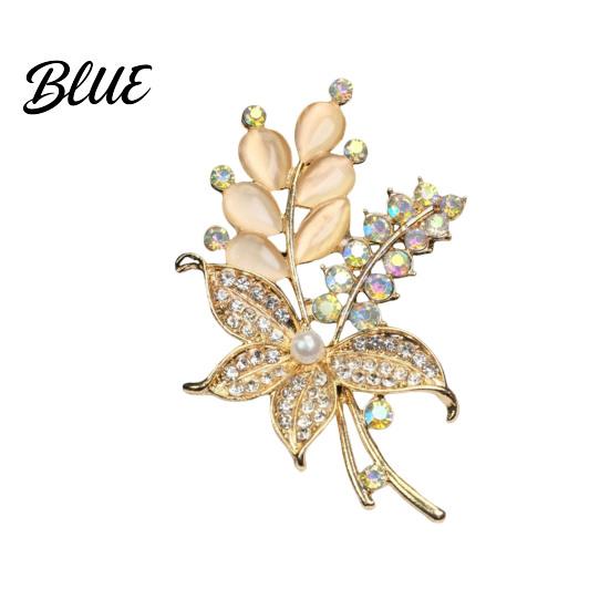 Vintage-inspired Brooch Retro Style Flower Plant Design Suit Lapel Pin