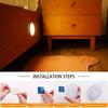 8PCS night light with motion sensor, USB charging light for cabinets and ladders, wireless, wake up at night, children's room