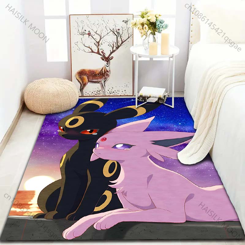 

Multiple Sizes Pokemon Umbreon and Sylveon Print Carpet for Living Room Bedroom Kid s Room Home Decor Non-slip Mat Area Rug 40cm x 60cm