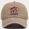 Cappellino da baseball classico western cowboy con logo regolabile, stile retrò, adatto per viaggi all'aperto, campeggio, protezione solare, hip-hop.