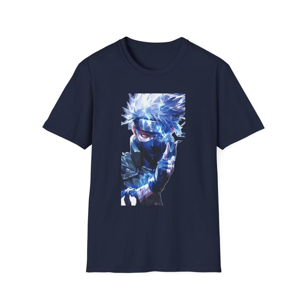 Unisex Jl Anime TShirt Softstyle Naruto Kakashi Hatake Chidori Technic S