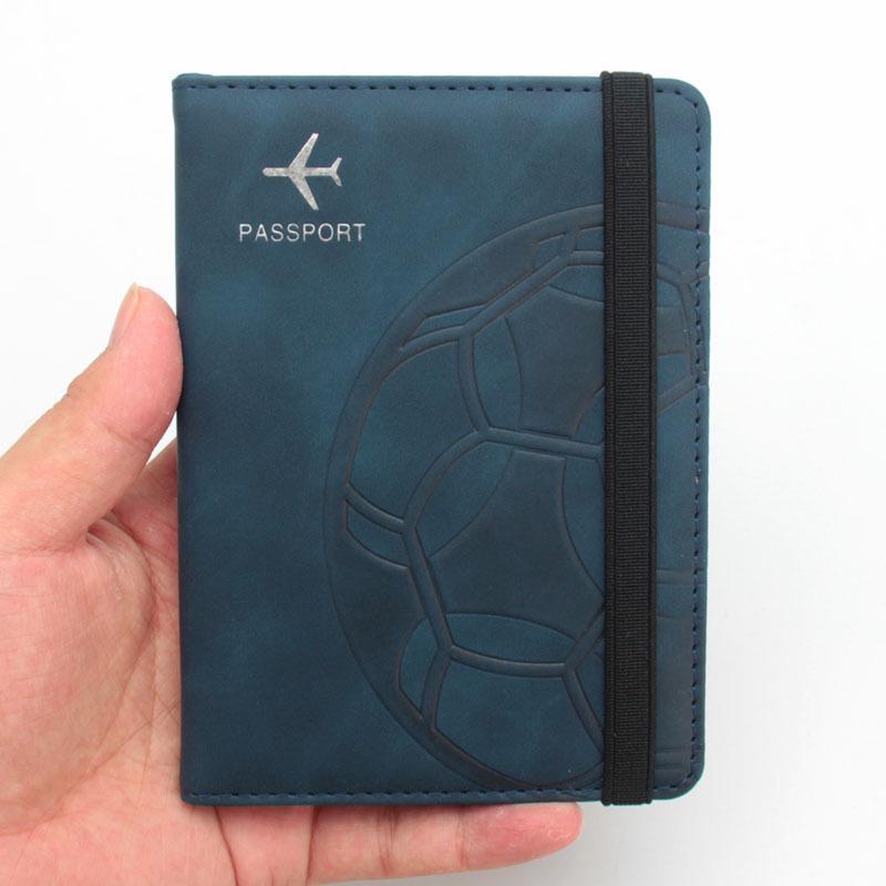 RFID Football Passport Holder with Anti-magnetic Protection and Card Slots for Qatar World Cup
