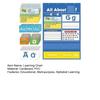 Alphabet Learning Pocket Chart Toddlers 1-3 ABC 26 Letters Learning Wall Chart Classroom Preschool Handwriting Practice Letter Tracing Circle