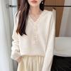 Zhenxu 100% Pure Wool Hand-Crocheted Hooded Sweater