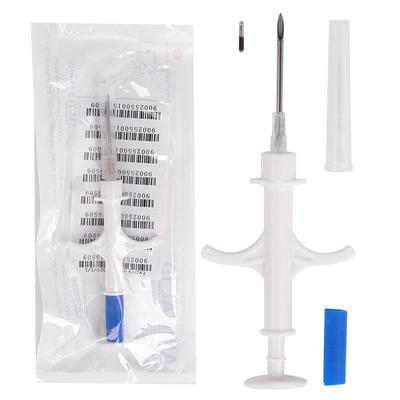 5/10 pz Siringa con Microchip Animale Impianto ID Chip per Animali Domestici ISO11784/85 FDX-B RFID Iniezione Microchip per Animali Domestici per Identificazione Cane Gatto