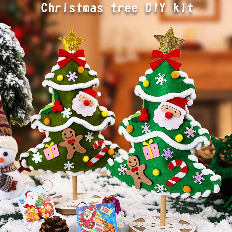 Christmas Tree Crafts Kits for Children DIY Christmas Decoration Handmade Toys Puzzle Craft Kit Toys Christmas Gifts for Kids