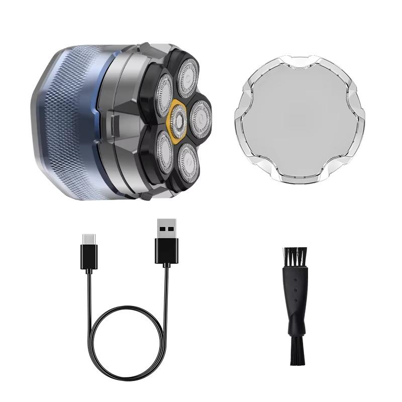 Electric Head Shaver for Bald Men 6D Magnetic Razor Hair Trimmer Rechargeable LED Waterproof Face Hair Cutting