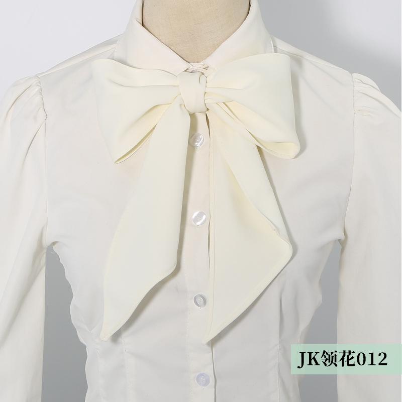 

New JK Tie Solid Color Red White Scarf Women Simple Style Skinny Bowknot 150cm Butterfly Fashion Multi-Function Neckerchief белый