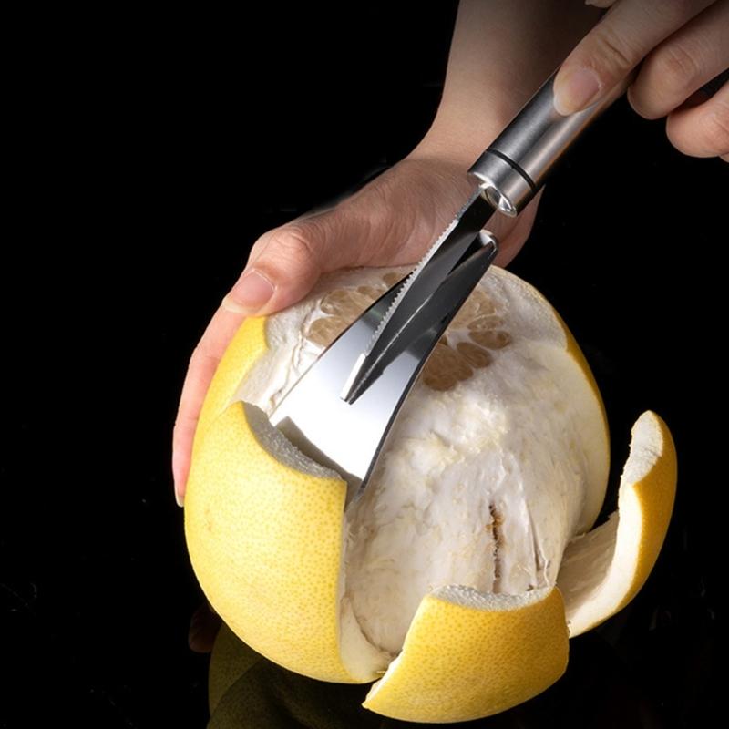 Practical Fruit Opener Fruit Peeling Tool Stainless Steels Grapefruit Peeler Vegetables Peeling Cutter Kitchen Tool