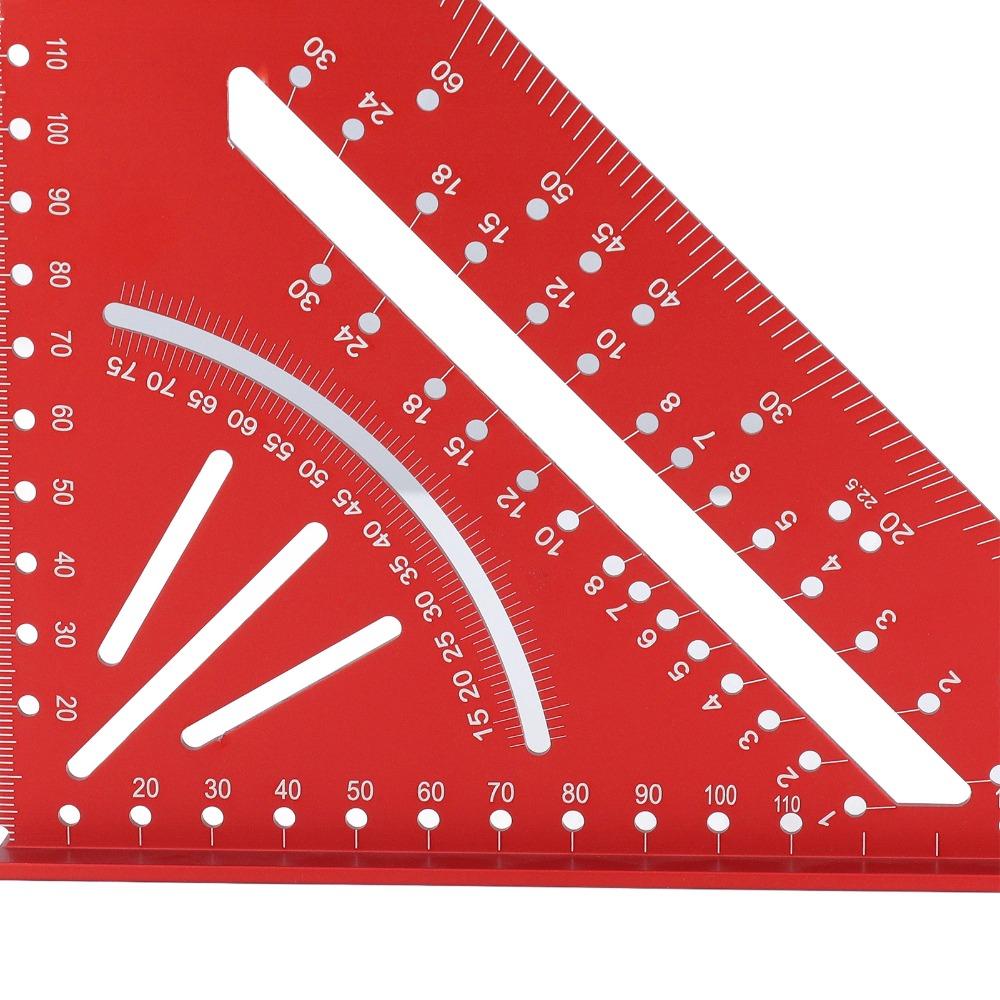 90° Right Angle Aluminum Triangle Ruler Aluminum Alloy Rafter Square Protractor  Woodworking