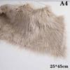 Tkanina z długiego sztucznego futra 25X45 cm do rękodzieła, materiał futerkowy na strój zwierzęcia, materiał futerkowy DIY na włosy lalki, długowłosa pluszowa tkanina do szycia