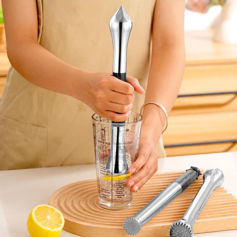 304 Stainless Steel Cocktail Muddler with Bear Handle