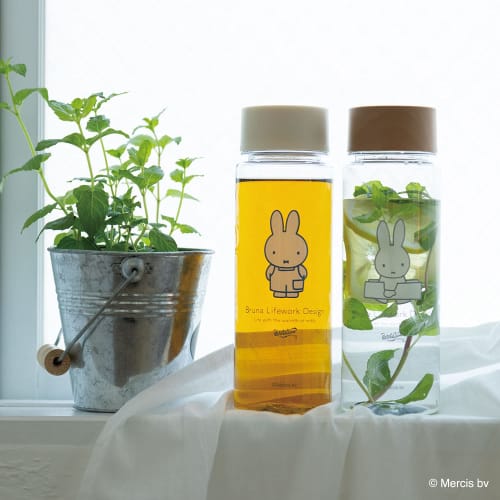 Bruna Lifework Design Miffy Clear Bottle (Brown Lid)